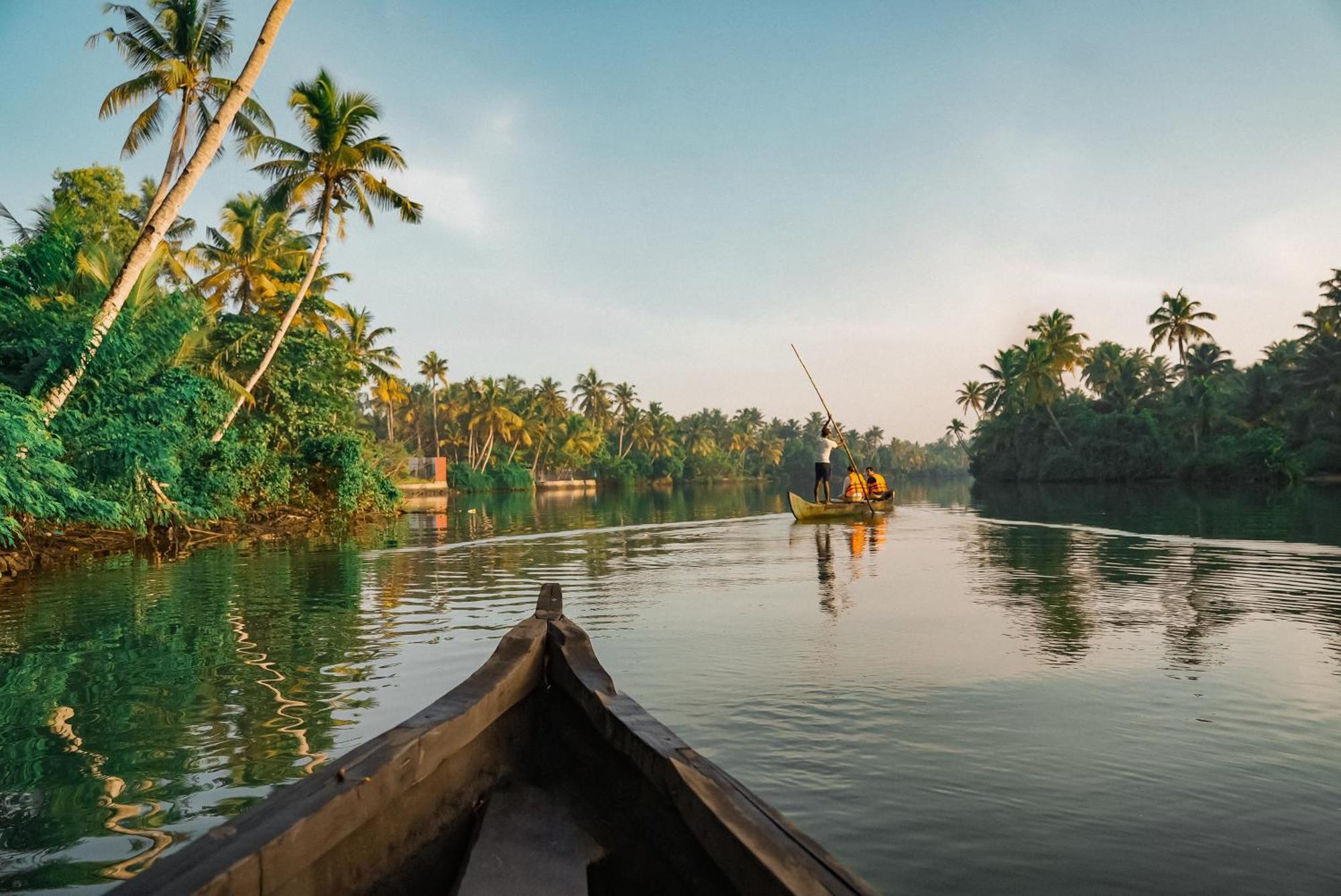 Kalloos Island Backwater Resort Kollam Exterior foto